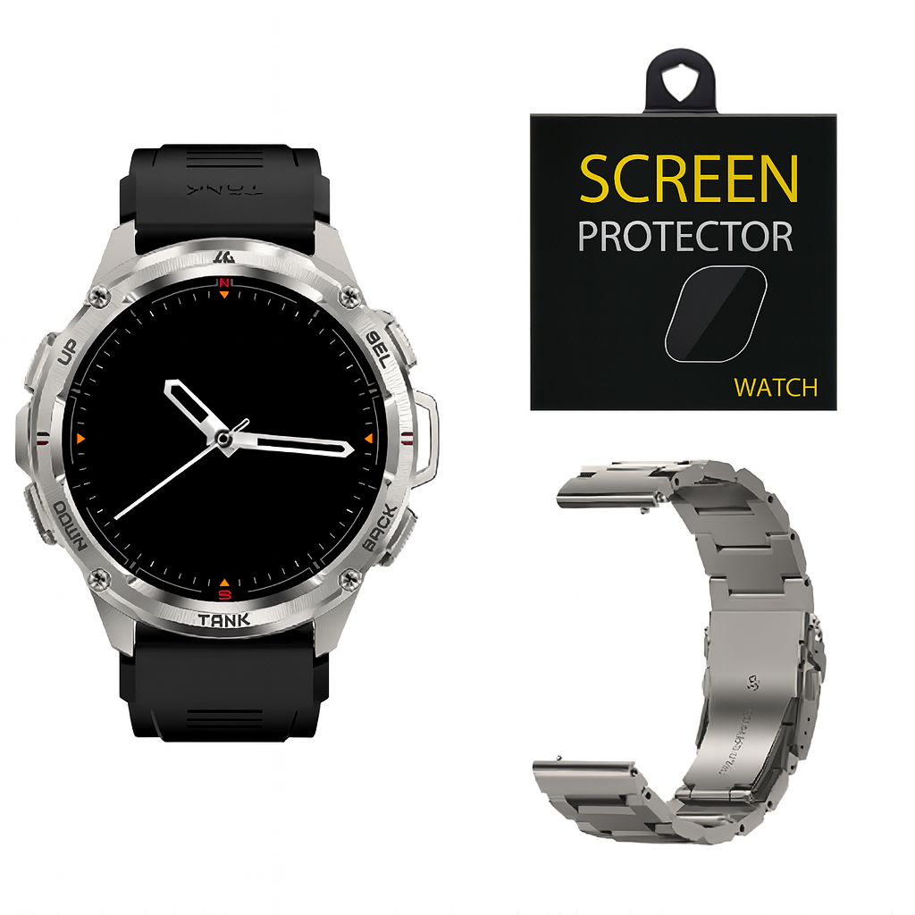 TANK T3 Ultra Smartwatch — GPS | AMOLED Display | Fitness & Sports Watch for Men