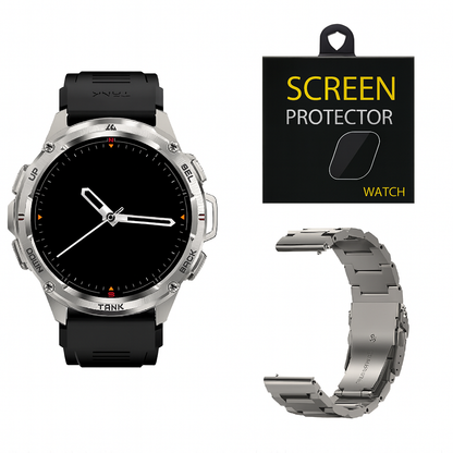 TANK T3 Ultra Smartwatch — GPS | AMOLED Display | Fitness & Sports Watch for Men